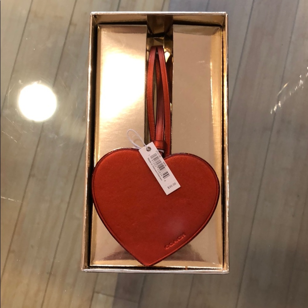 Coach Heart Bag Charm